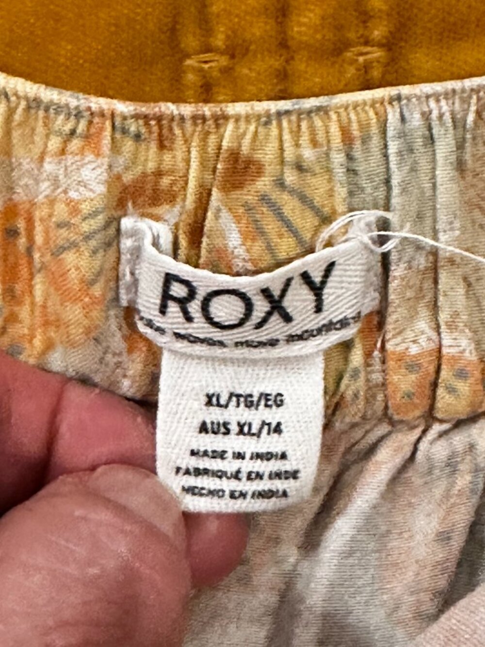 ROXY Wide-Leg Floral Pants Sz. XL (women's) - Picture 5 of 5